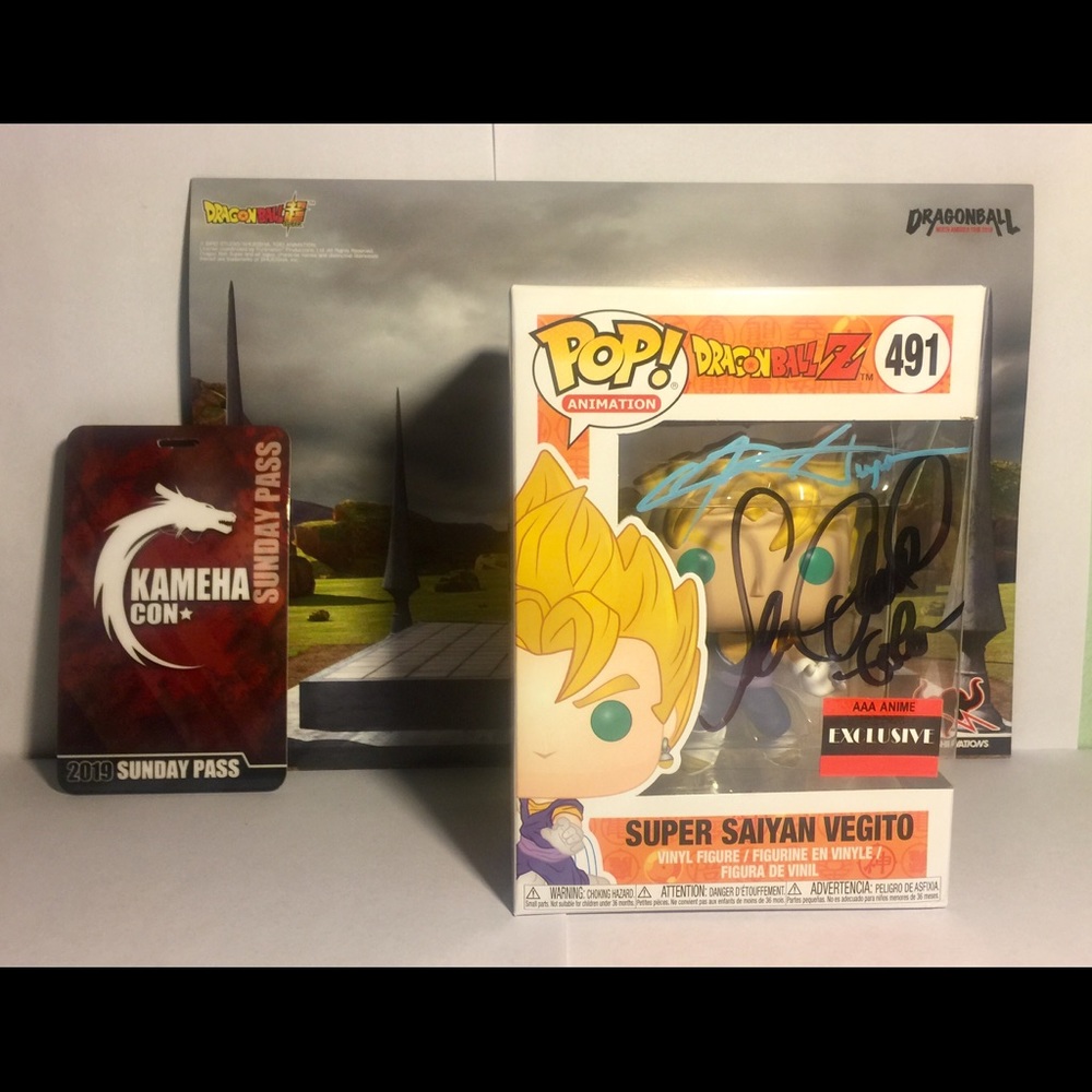 Funko Pop Vegito Signed voice actor